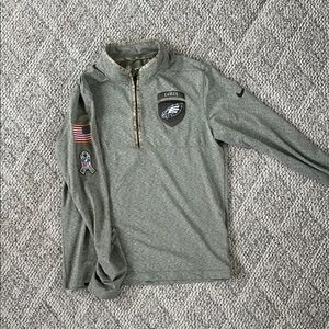 Philadelphia Eagles 2022 salute to service quarter zip